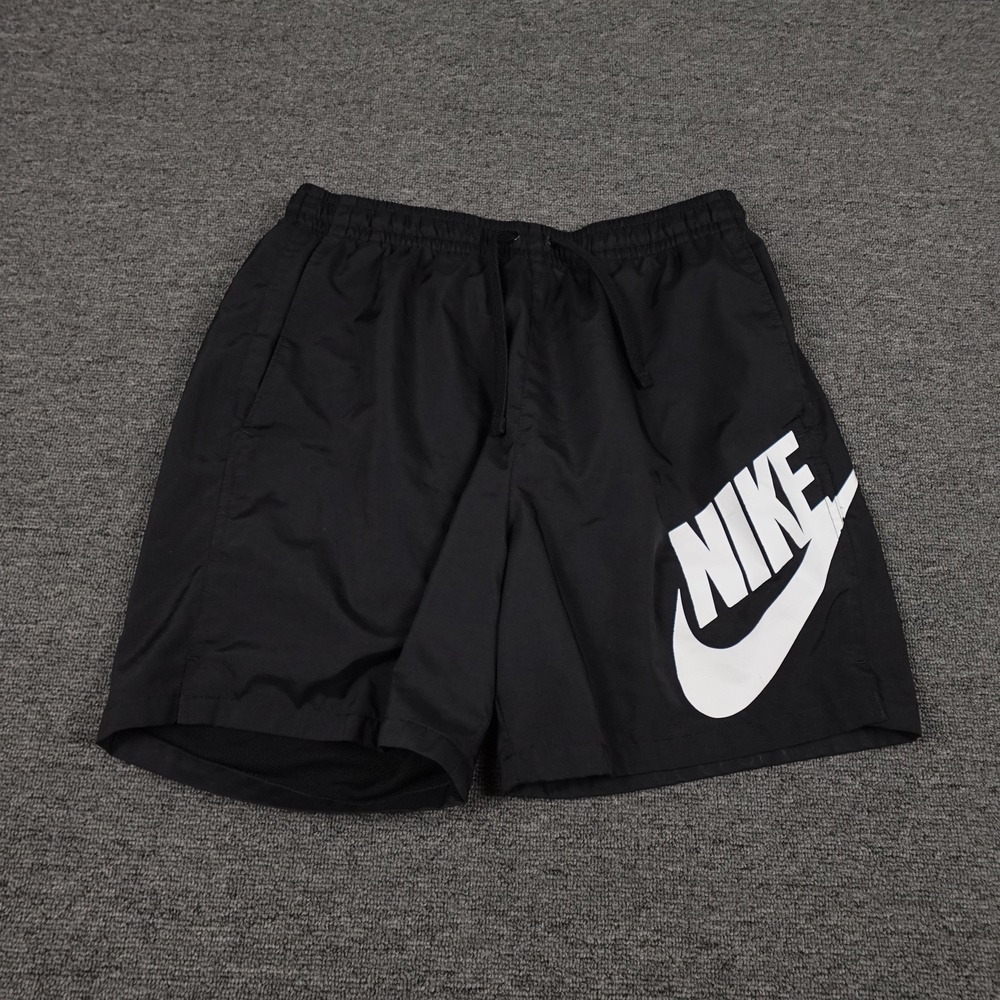 Nike Shorts Mens Medium Black Sportswear Woven Logo Lined 6 Inseam Athletic